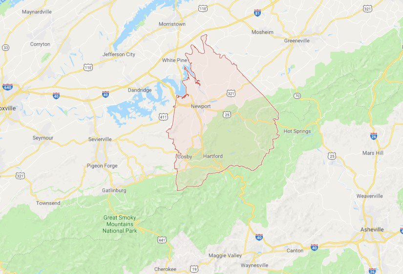 Sinkholes in Cocke County, TN Tennessee Sinkholes Tony's Sinkhole Maps