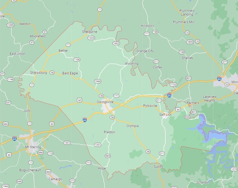 Sinkholes in Bath County, KY Kentucky Sinkholes Interactive