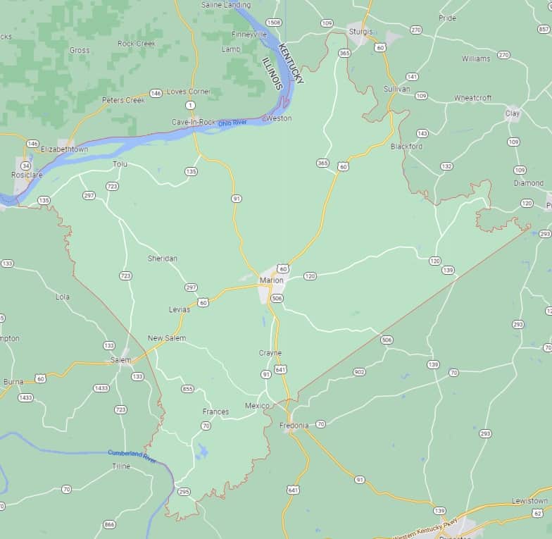 Sinkholes in Crittenden County, KY Kentucky Sinkholes Interactive