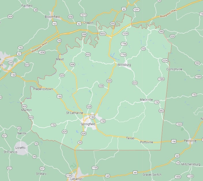 Sinkholes in Washington County, KY Kentucky Sinkholes Tony's